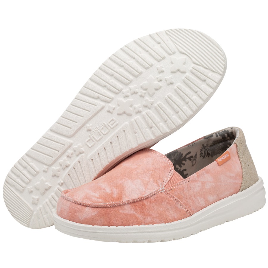 Hey Dude Lena Tye Dye Pfirsich Damenschuhe Sohle