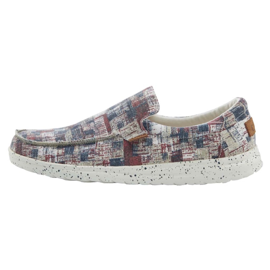 Hey Dude Mikka Print Camo Rot Blau Frontansicht