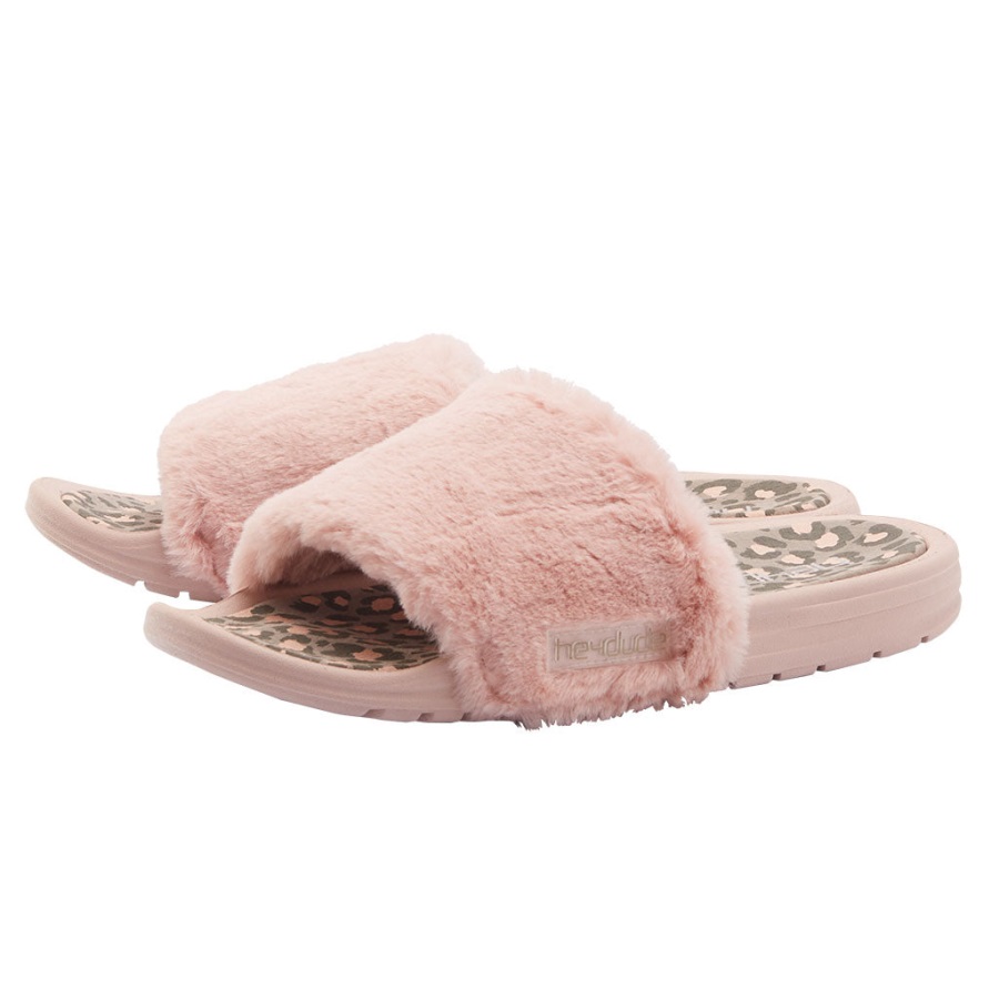 Hey Dude Peggy Pink Cheetah Side Display