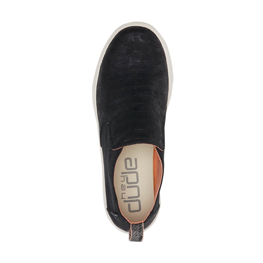 Hey Dude Peyton Croco Black Lifestyle-Aufnahme