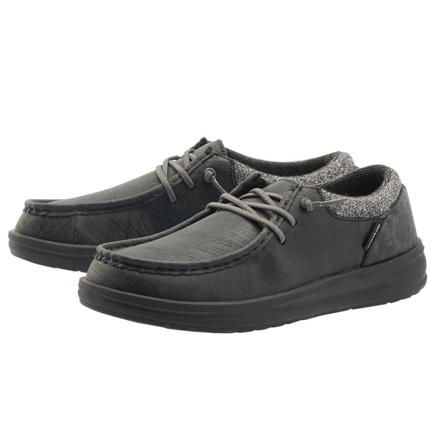 Hey Dude Polly Black Graphit Side Details