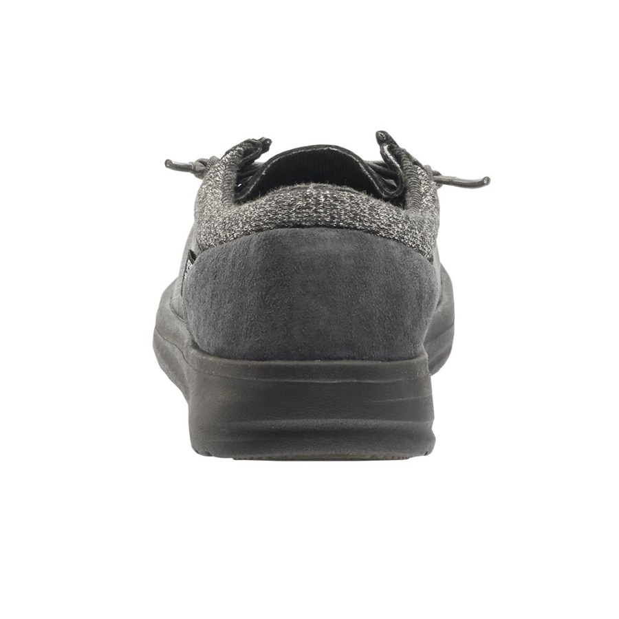 Hey Dude Polly Black Graphit Material Details