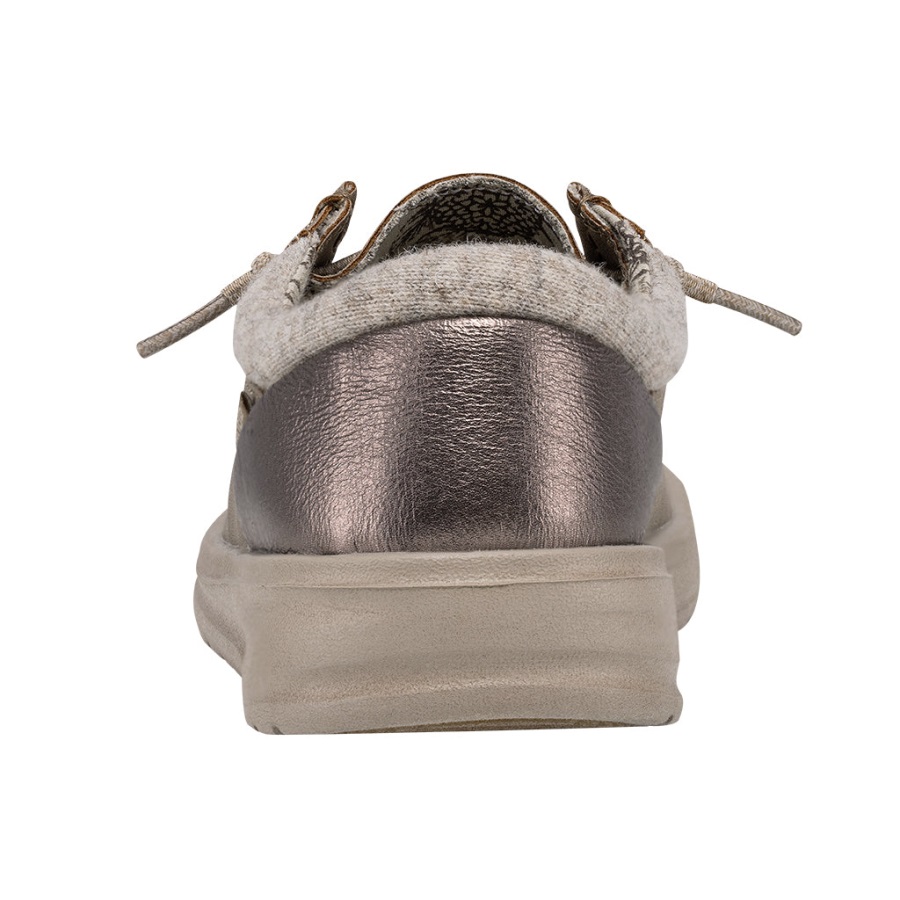 Hey Dude Polly Light Taupe seitliche Ansicht