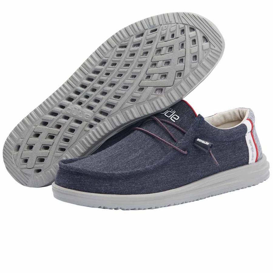 Hey Dude Wally Free Artic Blue Detailansicht Sohle
