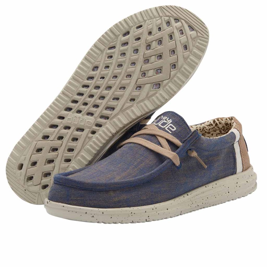 Hey Dude Wally Free Naturblau - Detailansicht