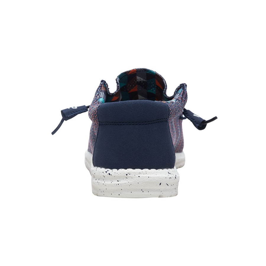 Hey Dude Wally Sox Blau Orange Detailansicht
