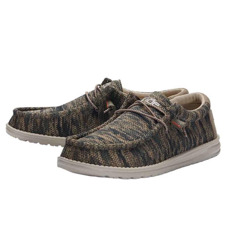 Hey Dude Wally Sox Camo Woodland - Seitliche Ansicht