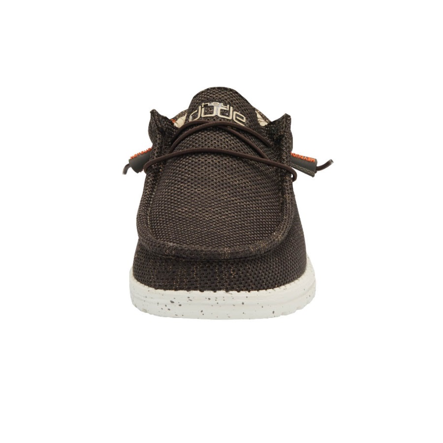 Hey Kumpel Wally Sox Wave Java Brown an Fuß