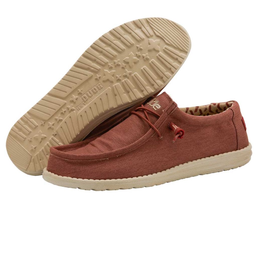 Hey Dude Wally Stretch Brick MIT Flex & Fold SoHle