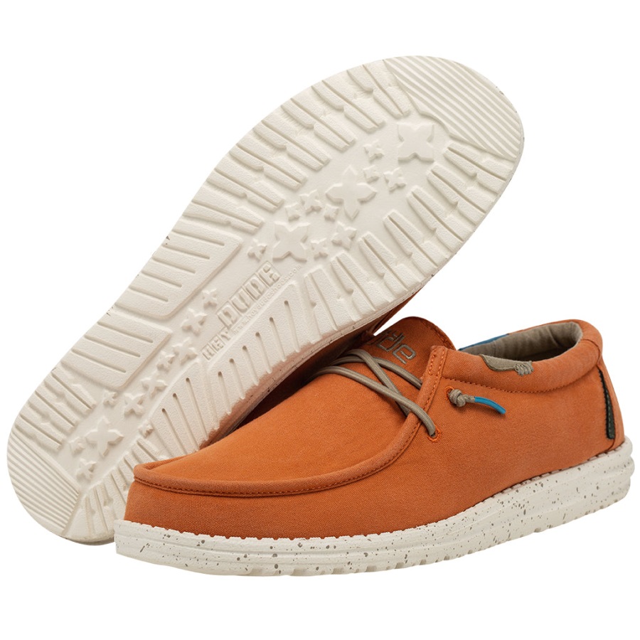 Hey Dude Wally Gewaschene Mandarine Detailansicht