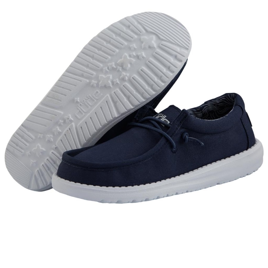 Hey Dude Wally Youth Navy Details