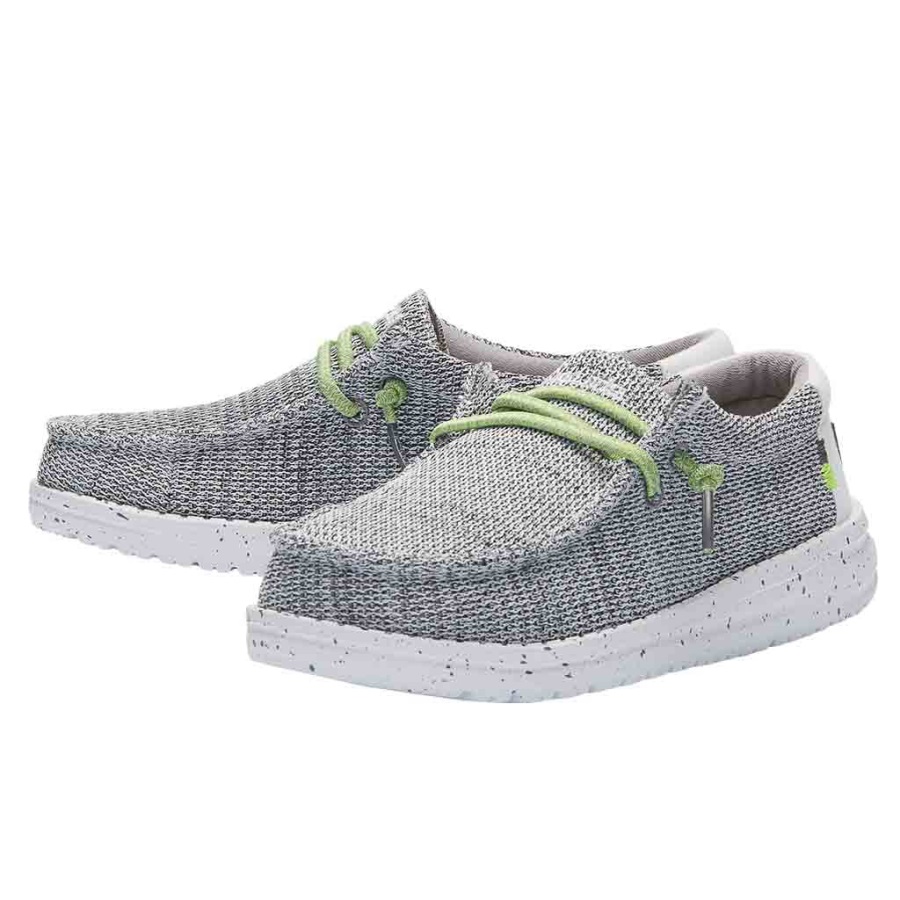 Hey Kumpel Wally Youth Sox Stone White Side Display