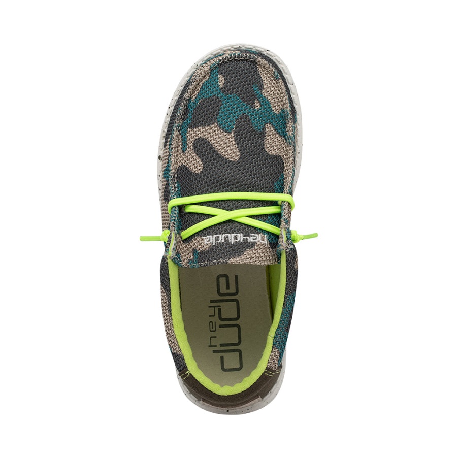 Hey Kumpel Wally Youth Sox Taupe Camo Live Show