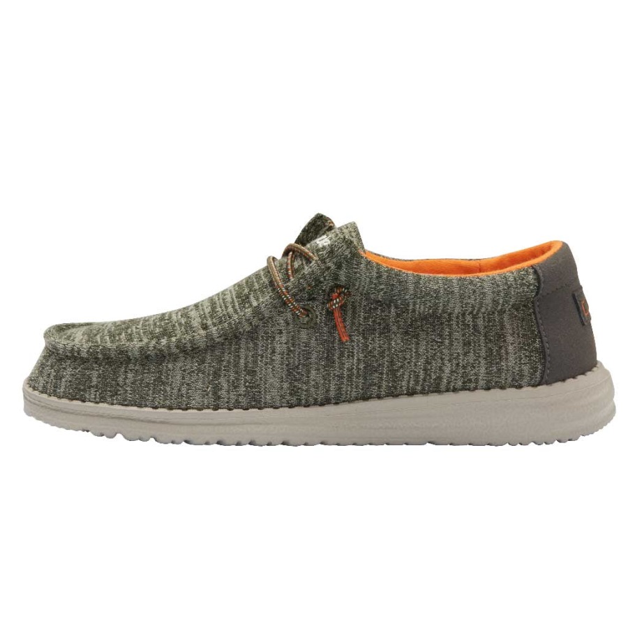Hey Dude Wally Youth Stretch Salbei Frontansicht