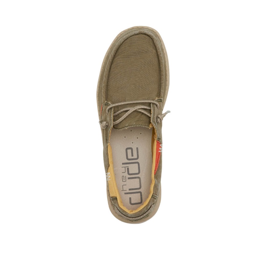 Hey Dude Walisisch Gewaschener Salbei Komfortdetails