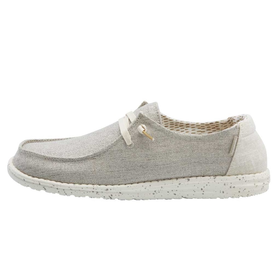 Hey Dude Wendy Chambray Funkelndes Beige Frontansicht