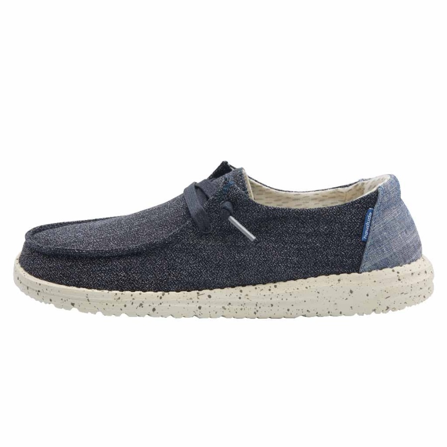 Hey Dude Wendy Chambray in funkelndem Blau - Frontansicht