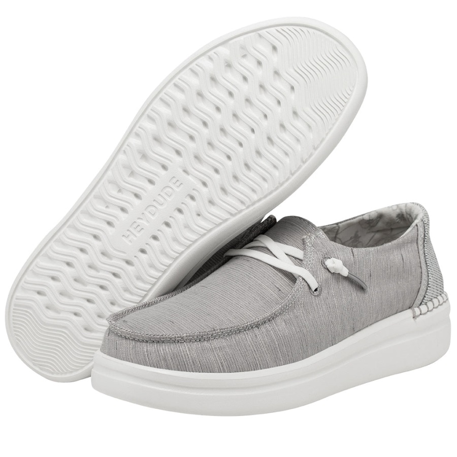 Hey Dude Wendy Rise Chambray Lunar Rock Seitlich