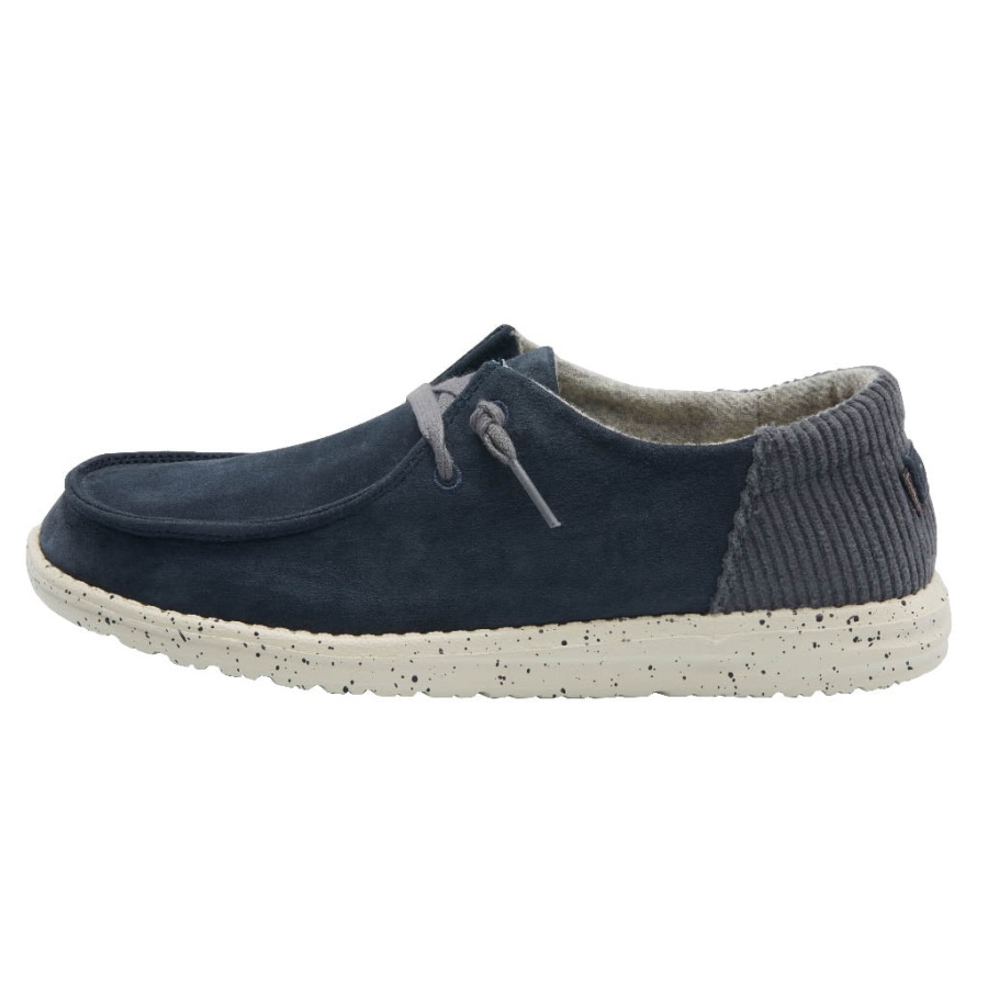 Hey Dude Wendy Wildleder Navy - Frontansicht