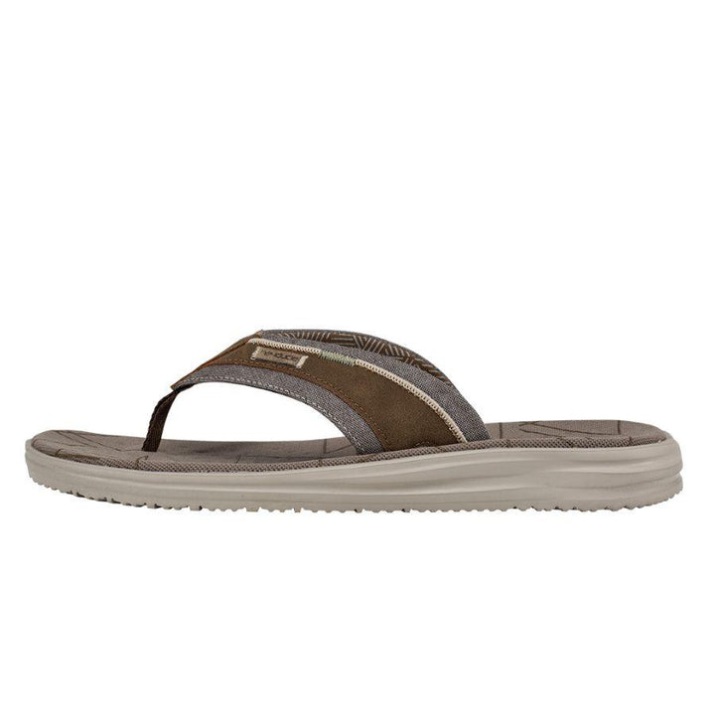Hey Dude Braun Samisch Frei Sandals Showcase