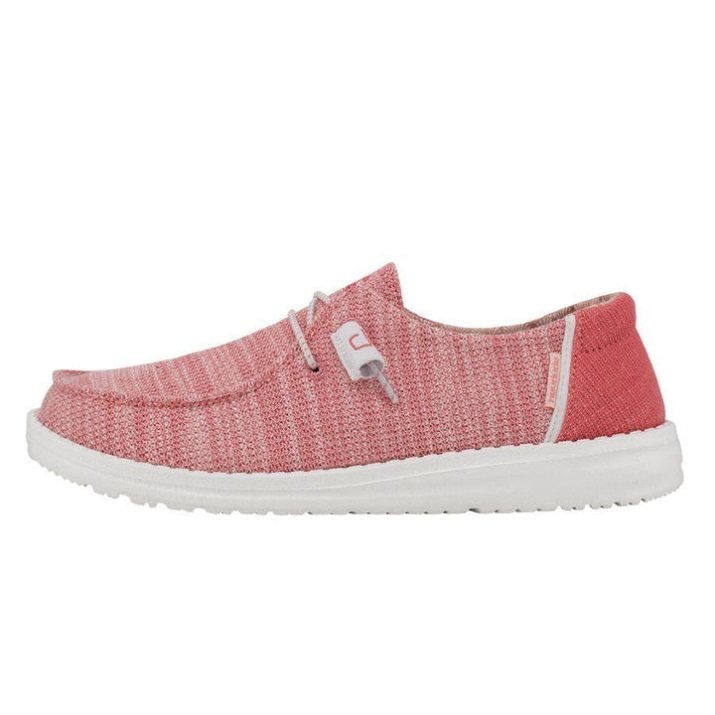 Hey Dude Coral Pearl Wendy Stretch Front Display