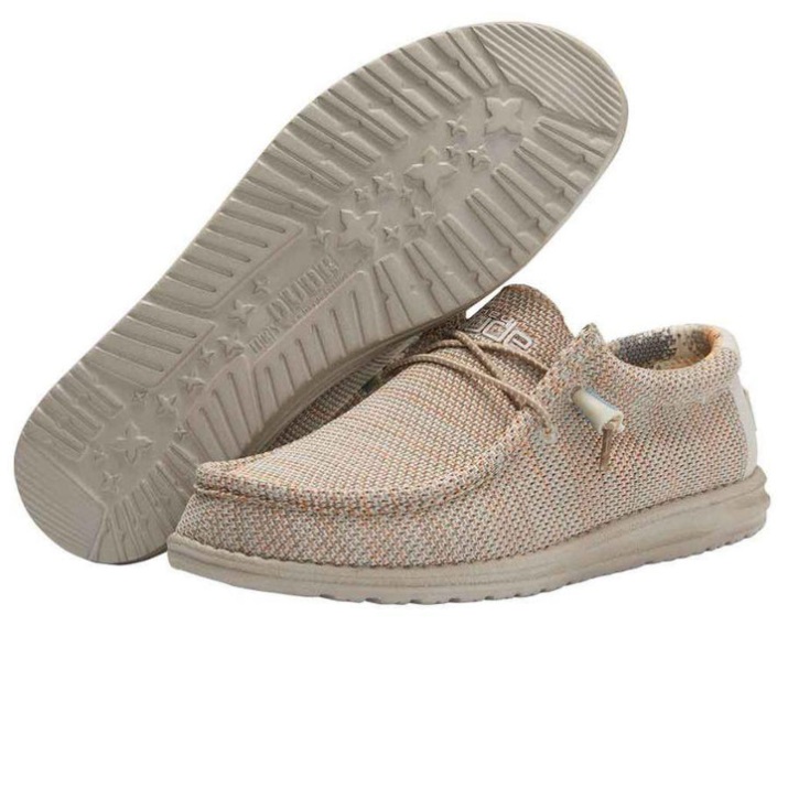 Details der Hey Dude Wally Sox Sohle und Schnürung