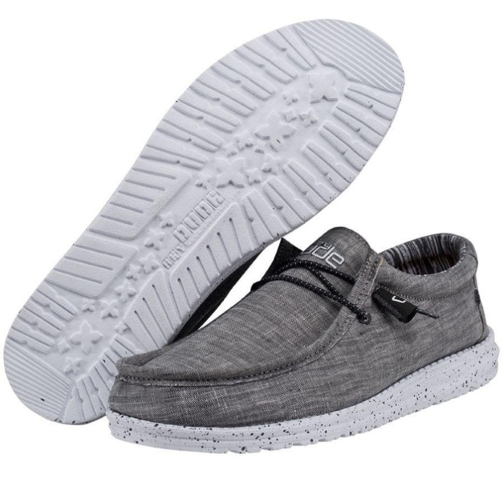 Hey Dude Wally Chambray Castlerock Detailansicht