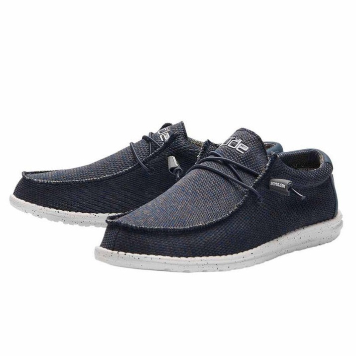 Wally Sox Marinegrau Details Nahaufnahme