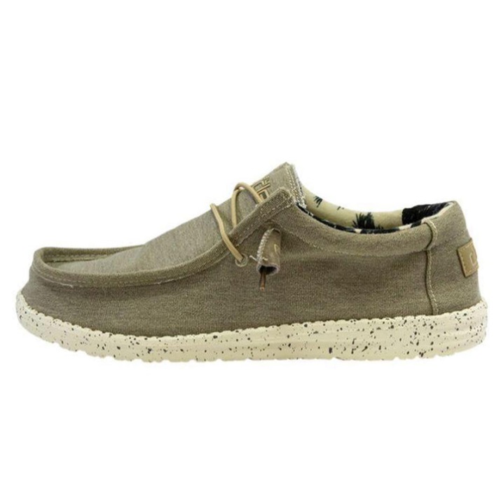 Hey Dude Wally Stretch Beige Frontanicht