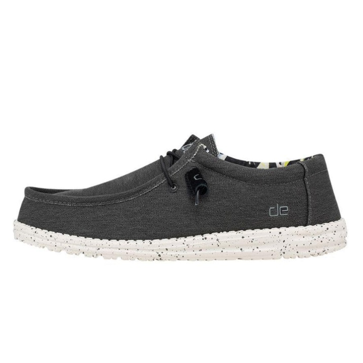 Hey Dude Wally Stretch Black Damenschuhe Frontansicht
