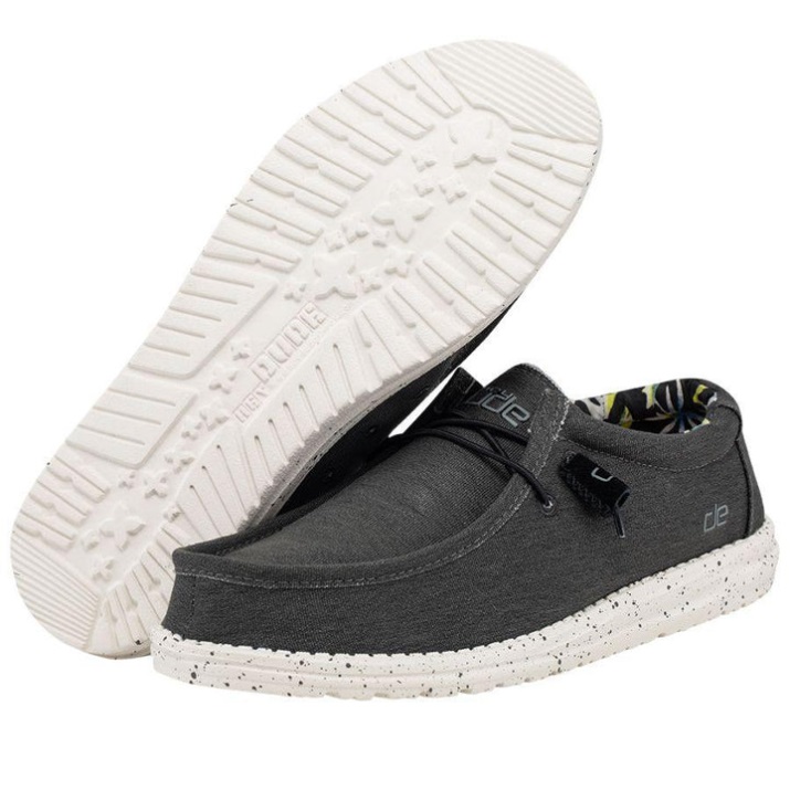 Hey Dude Wally Stretch Black Seitenansicht