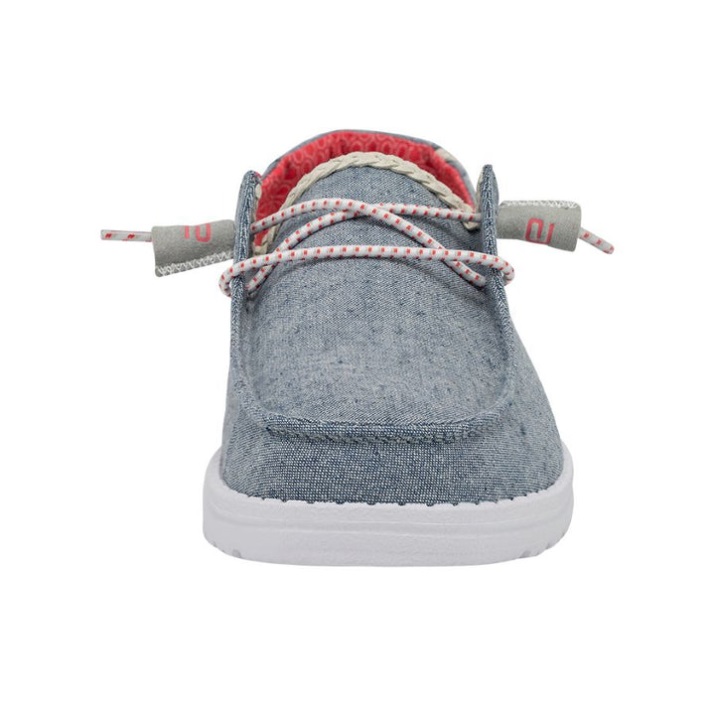 Hey Dude Wendy Chambray Braid Indigo tragen Effekte