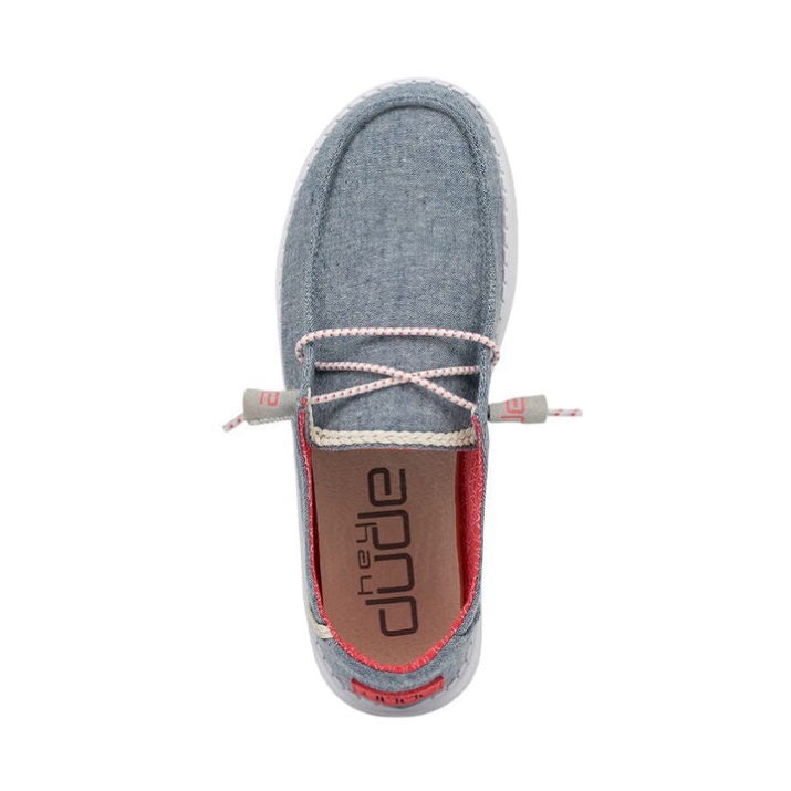 Hey Dude Wendy Chambray Braid Indigo Verpackungsanzeige