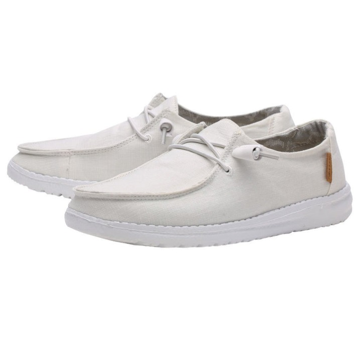 Hey Dude Wendy Chambray White Side Display