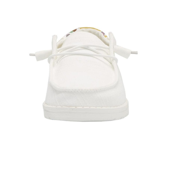 Hey Typ Wendy Funk Chambray Weiße Details Nahaufnahme
