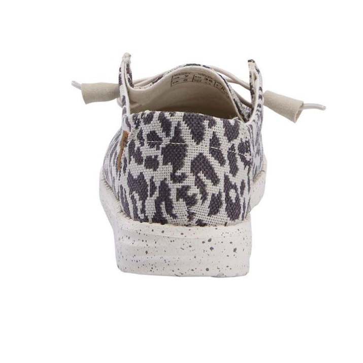 Wendy Gewebter Gepard Hey Dude Grey tragen Effekt