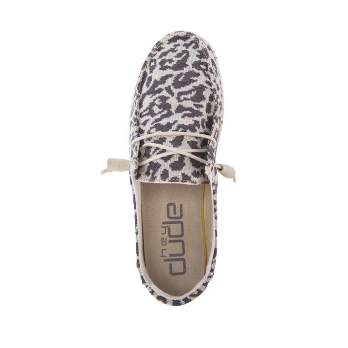 Wendy Gewebter Gepard Hey Dude Grey Details Anzeige