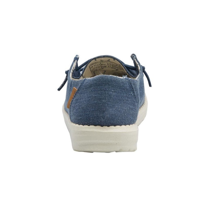 Hey Dude Wendy Jugend Sparkling Denim Frauenschuhe Details