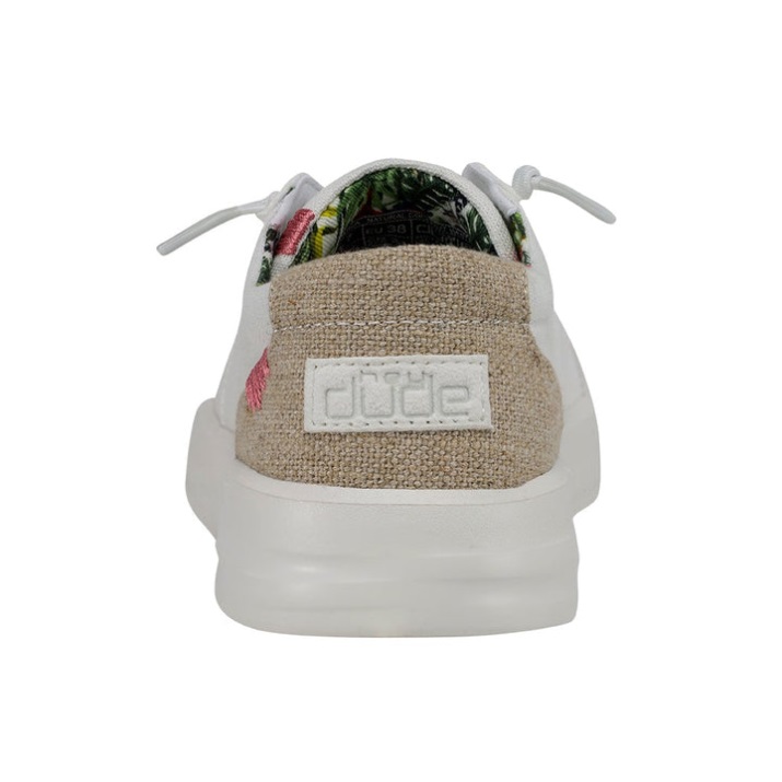 Karina Natural Coconut White Hey Dude Schuhe von oben