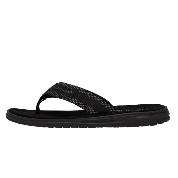 Frontales Foto von Sami Sox schwarz Hey Typ Sandalen