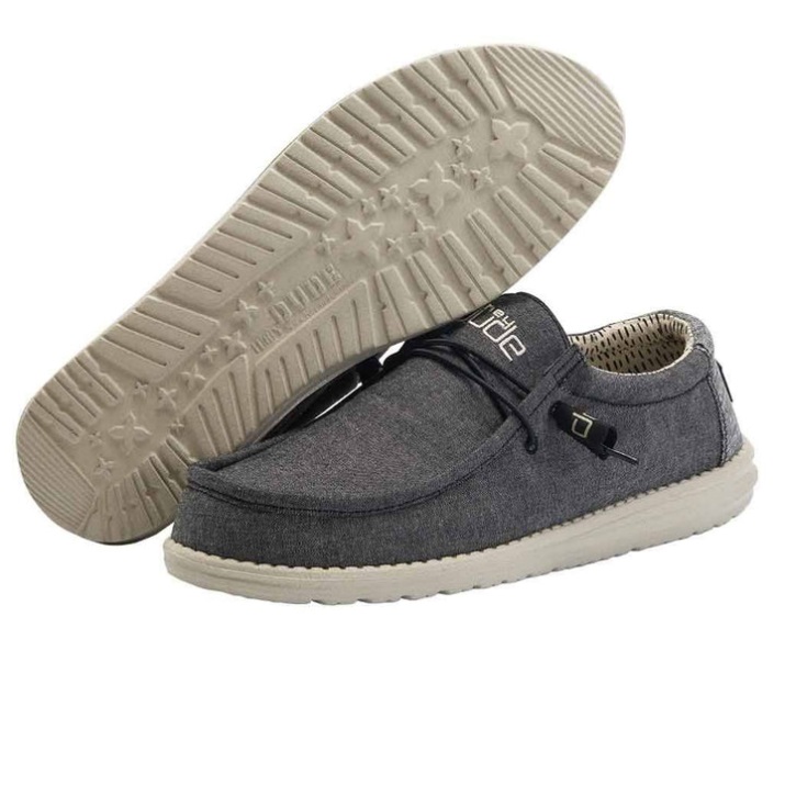 Wally Chambray Black Side Display