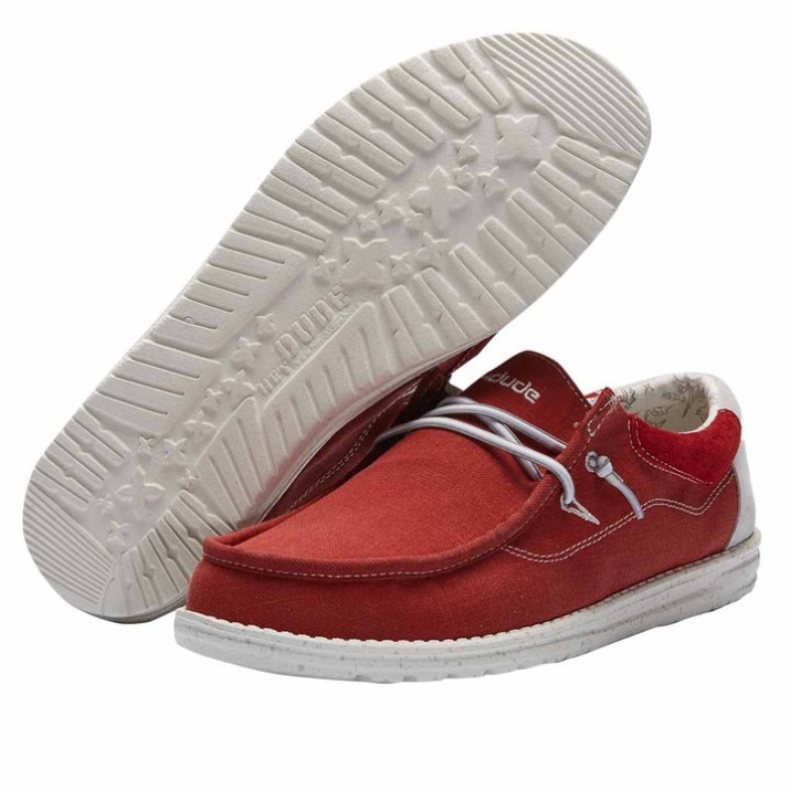 Wally Flow Pompeian Red Detailansicht der Sohle