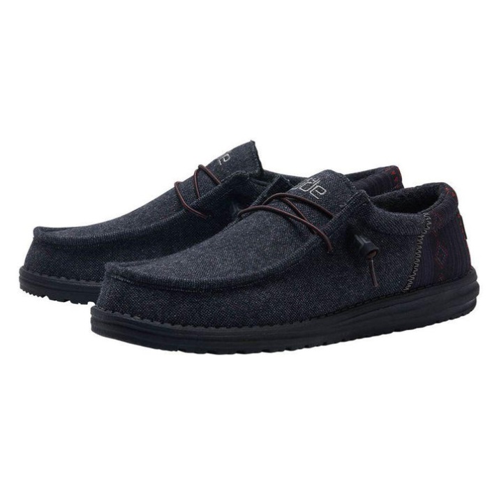 Hey Dude Wally Wool Details Nahaufnahme