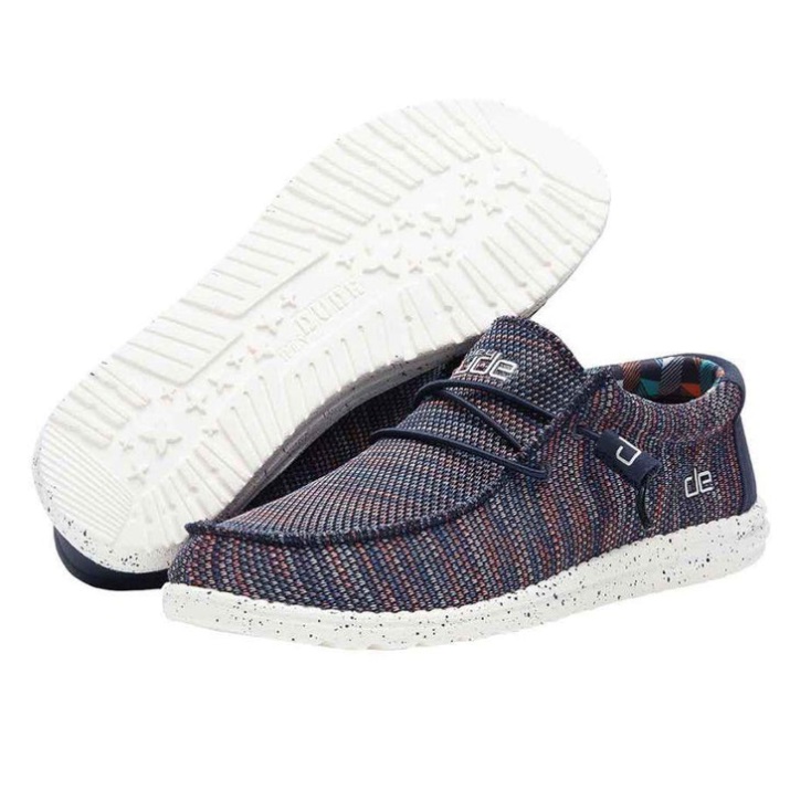 Wally Sox Blau Orange Detailansicht der Sohle