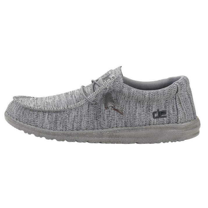 Wally Sox Grey Hey Dude Schuhe Frontansicht