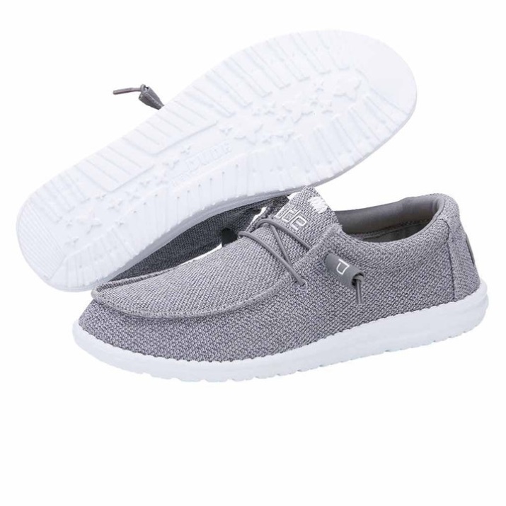 Wally Sox Grau Weiß Detailansicht