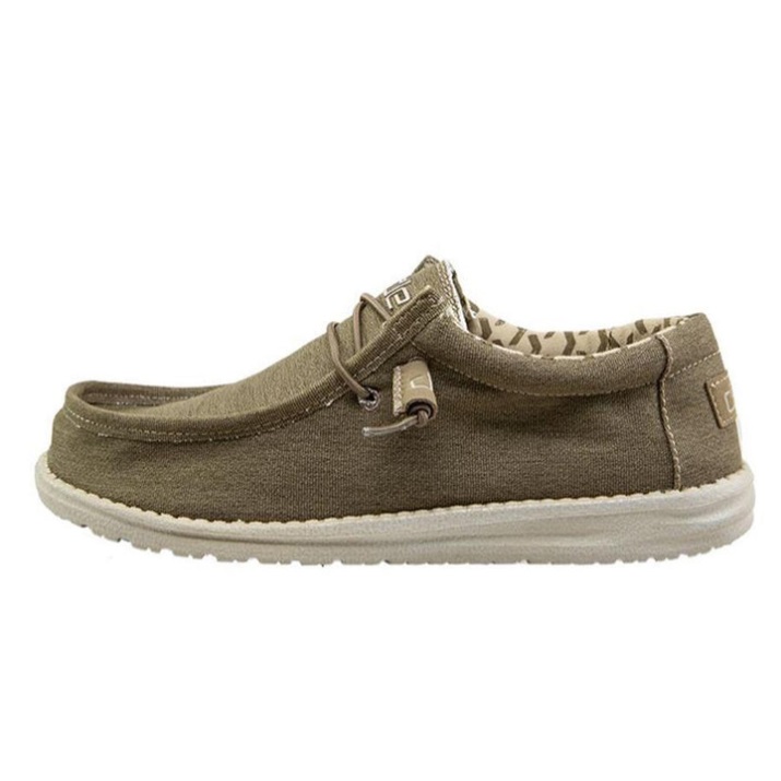 Wally Stretch Tabak Hey Dude Herrenschuh Frontansicht