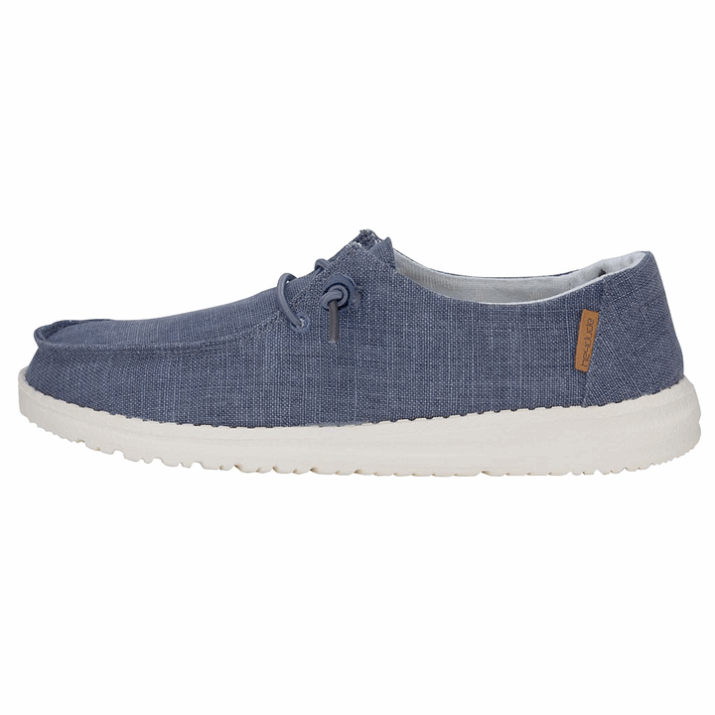 Frontansicht von Wendy Chambray Navy White Hey Kumpel