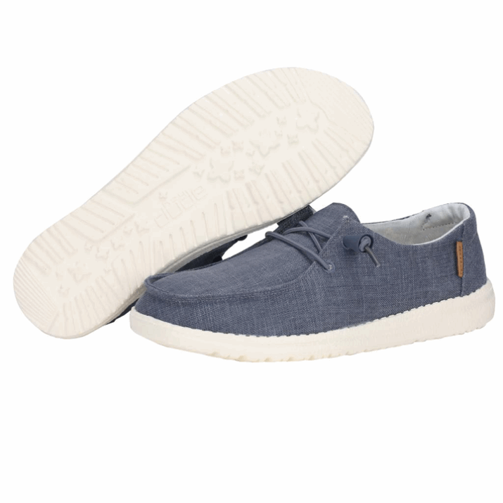 Wendy Chambray Navy Weiße Details