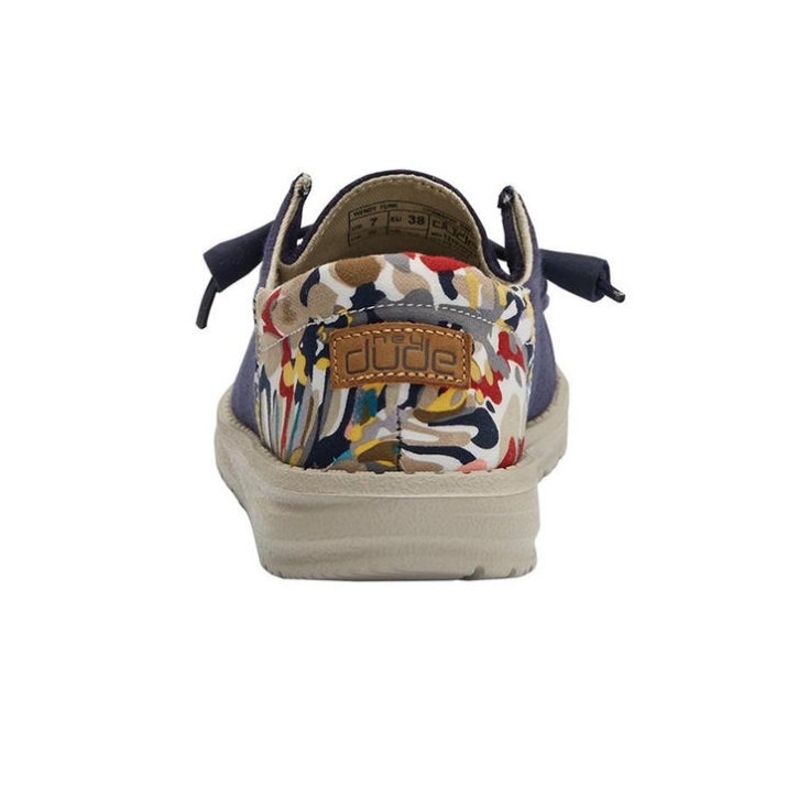 Wendy Funk Chambray Marine Sohlenansicht